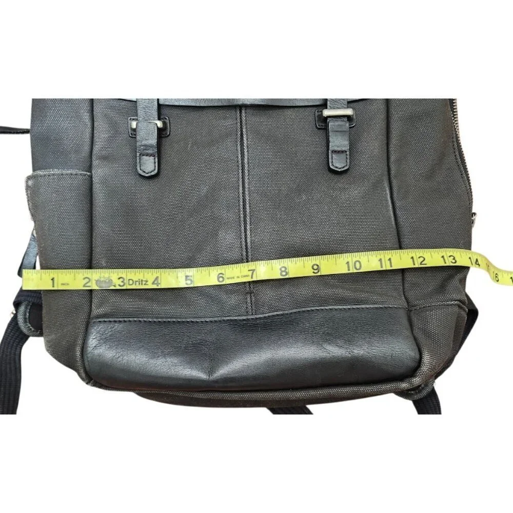Timbuk2 Authority Laptop Backpack Deluxe Black Leather Vinyl